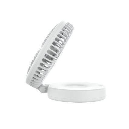 Punjivi stolni ventilator 10W/5V 2400 mAh bijela