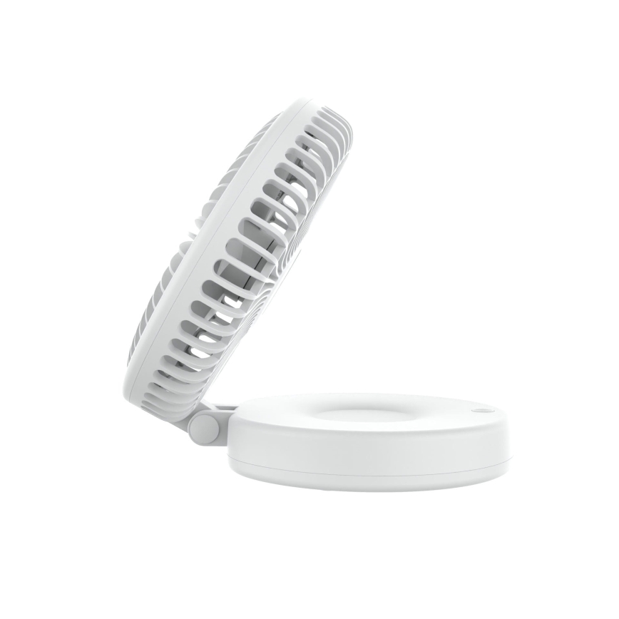 Punjivi stolni ventilator 10W/5V 2400 mAh bijela