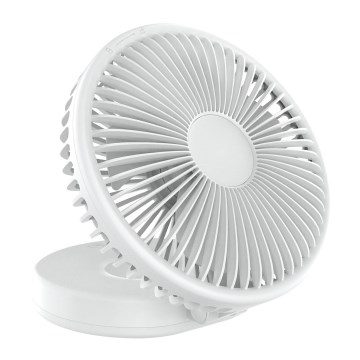 Punjivi stolni ventilator 10W/5V 2400 mAh bijeli