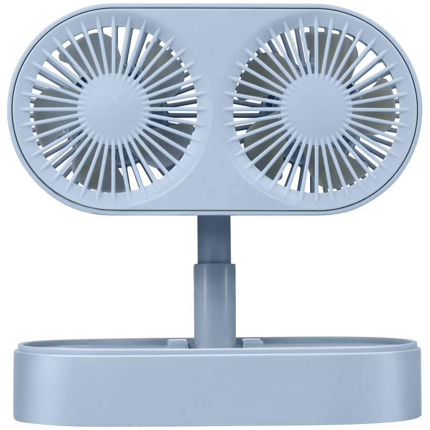 Punjivi stolni ventilator 3,7V 1200 mAh plavi