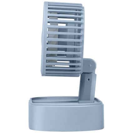 Punjivi stolni ventilator 3,7V 1200 mAh plavi
