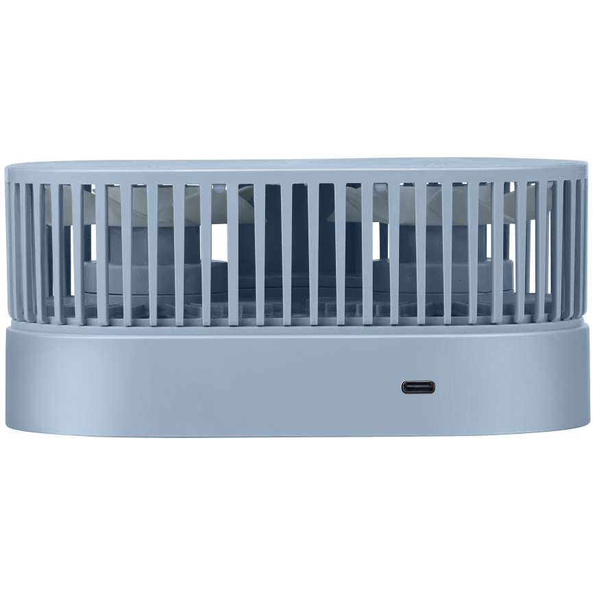 Punjivi stolni ventilator 3,7V 1200 mAh plavi
