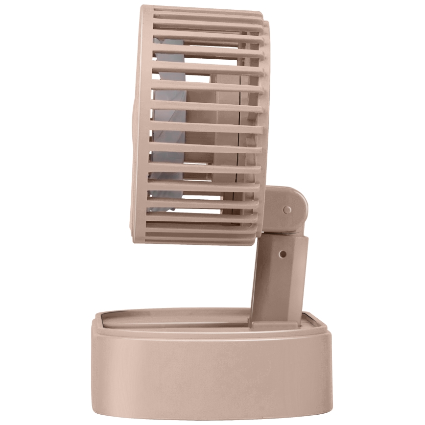Punjivi stolni ventilator 3,7V 1200 mAh ružičasti