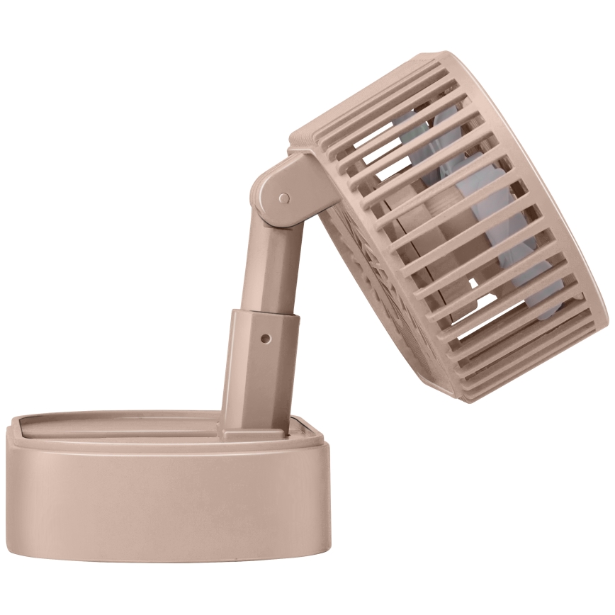 Punjivi stolni ventilator 3,7V 1200 mAh ružičasti