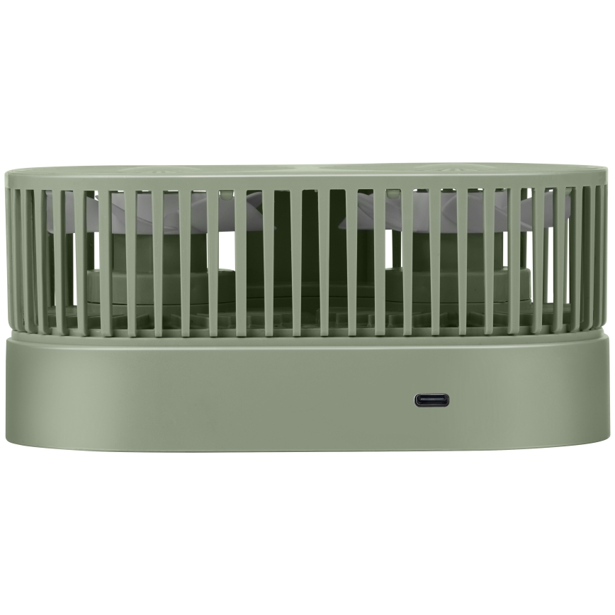 Punjivi stolni ventilator 3,7V 1200 mAh, zelene boje