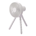 Punjivi stolni ventilator 3W/5V 1800 mAh, bijeli