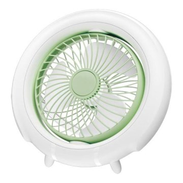 Punjivi stolni ventilator 4W/5V 1200 mAh bijeli