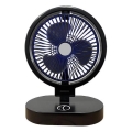 Punjivi stolni ventilator 5W/5V 1200 mAh crni