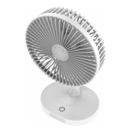Punjivi stolni ventilator s LED lampom 3000mA/3,7V USB-C