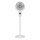 Punjivi ventilator na stalku s LED osvjetljenjem LED/4,8W/5V USB 7200 mAh, bijela + daljinski upravljač