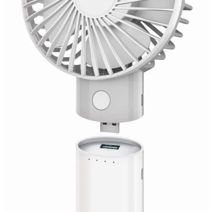 Punjivi ventilator s powerbankom 4000 mAh/3,7V microUSB