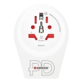 Putni adapter Europe USB C20PD za posjetitelje u Češkoj — brz USB‑C punjač 20W, kompatibilan s utičnicama tipa E/F