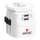 Putni adapter PRO Light USB 2A - World, UK+USA+AUS/CN 2x USB-A 12W