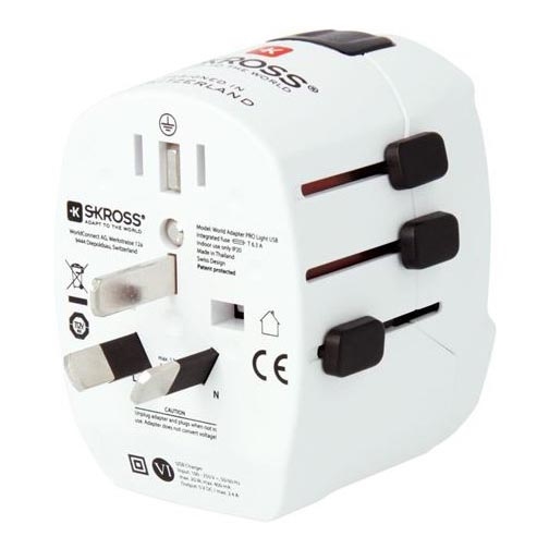 Putni adapter PRO Light USB AC45PD - Svjetski, UK+USA+AUS/CN USB A+C 45W