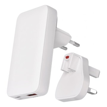 Putni adapter s izmjenjivim USB nastavcima GaN 100-250V