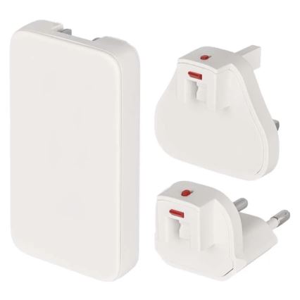 Putni adapter s izmjenjivim USB nastavcima GaN 100-250V