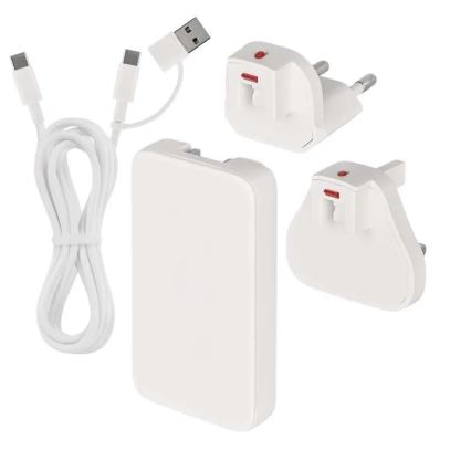 Putni adapter s izmjenjivim USB nastavcima GaN 100-250V