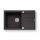Pyramis 70167101 - Kuhinjska sudopera SPARTA PLUS LUX 78x48 cm granit/crna