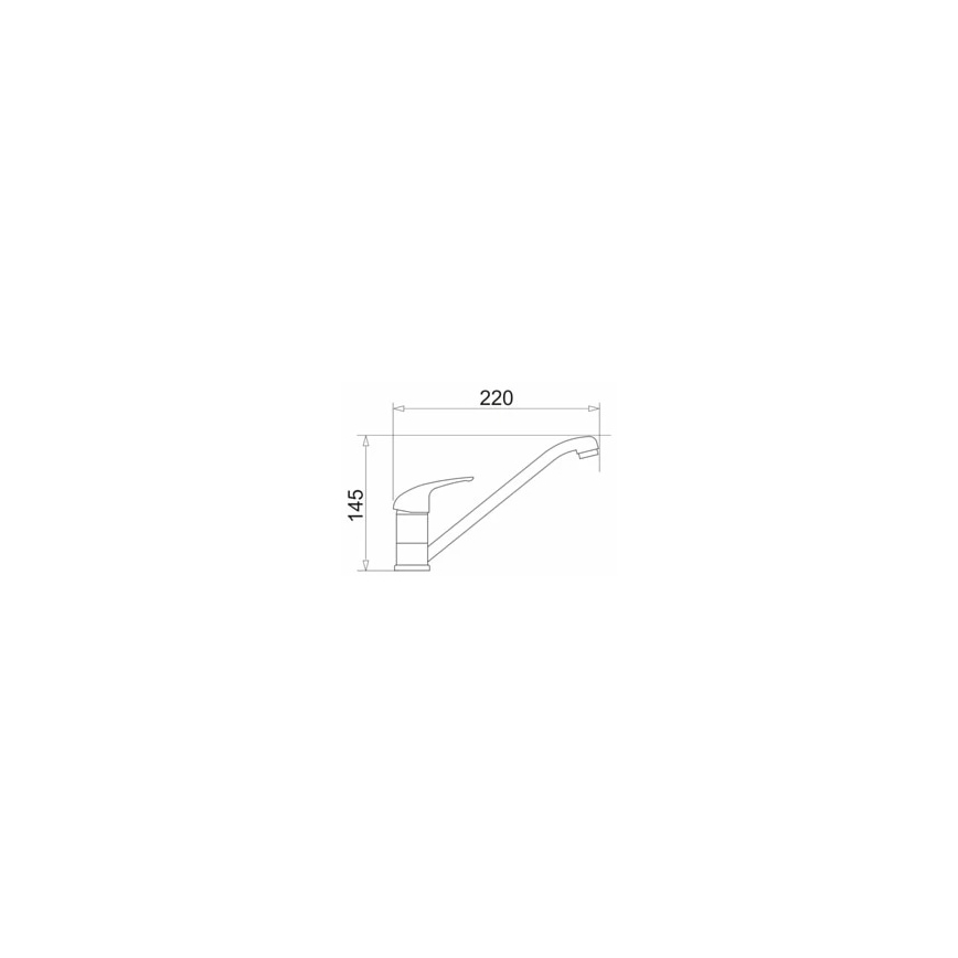 Pyramis 90915301 - Slavina za sudoper ASALIA krom