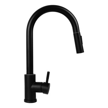 Pyramis 90941338 - Kuhinjska miješalica s izvlačivom slavinom IDEA mat crna