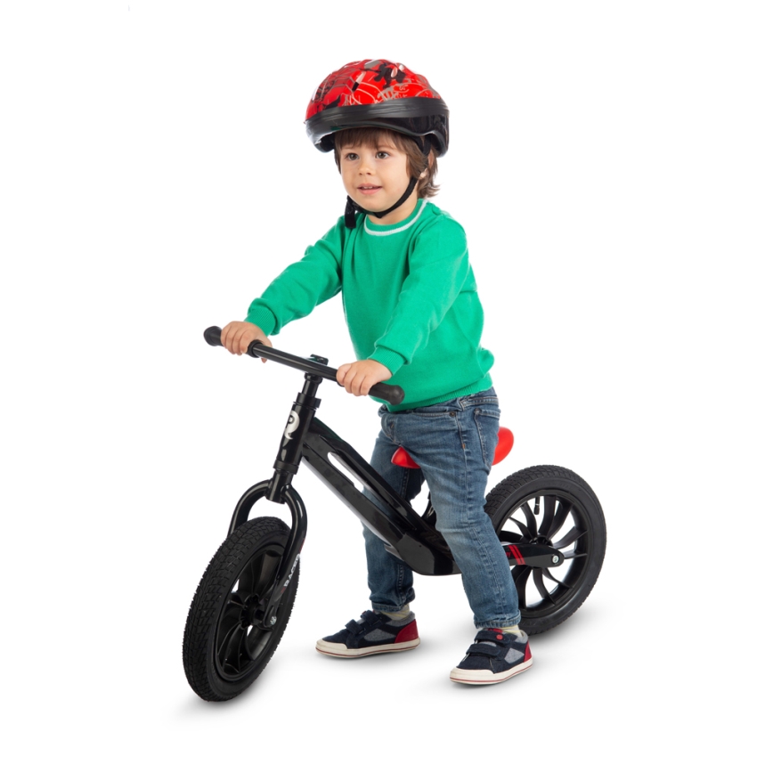 QPlay - Bicikl guralica RACER AIR crna/crvena