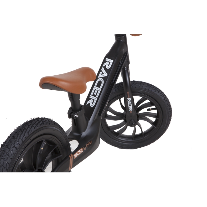 QPlay - Bicikl guralica RACER AIR crna/smeđa