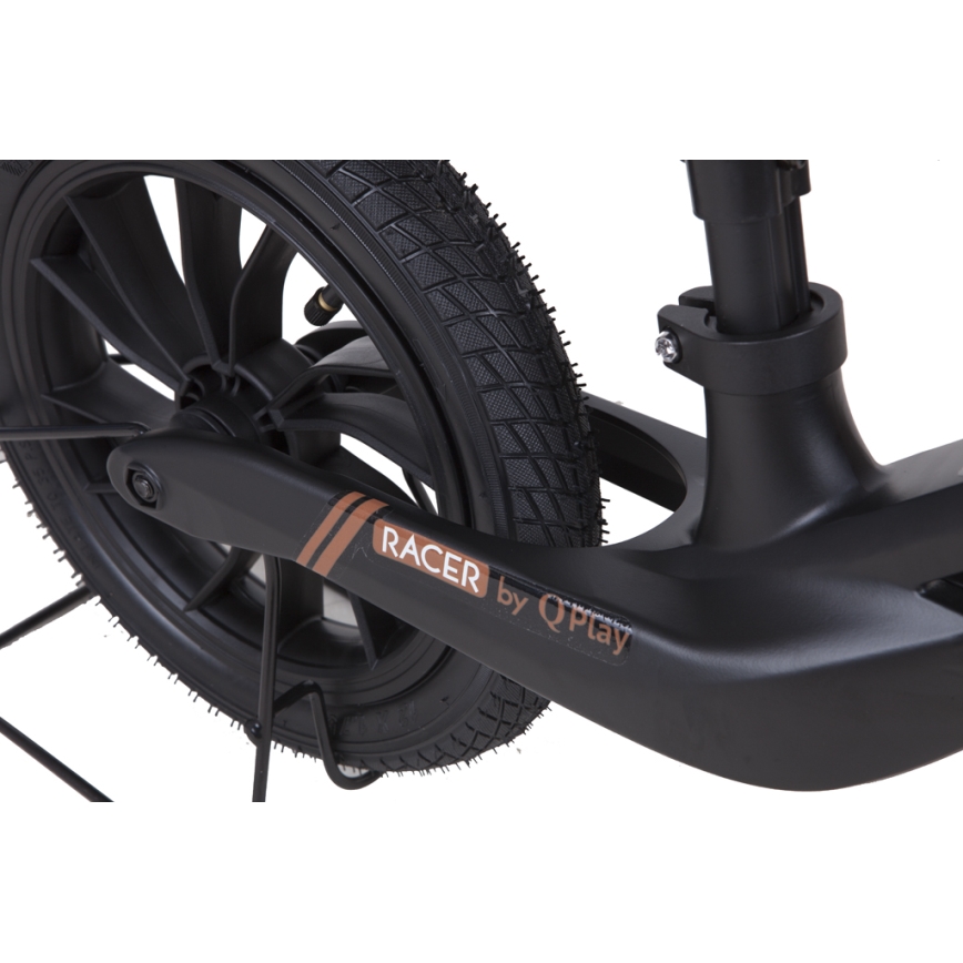 QPlay - Bicikl guralica RACER AIR crna/smeđa