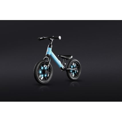 QPlay - Bicikl guralica s LED svjetlima na kotačima SPARK plava