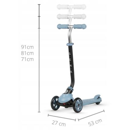 QPlay - Dječja romobil 4u1 SEMA plava