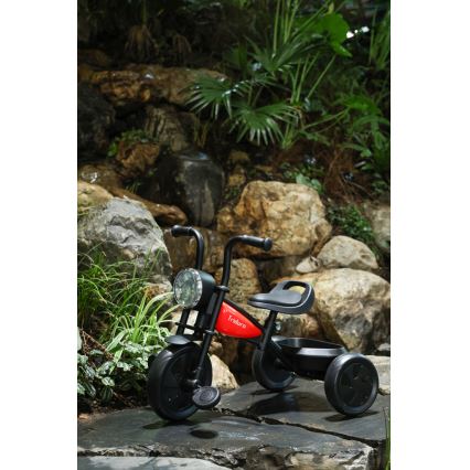 QPlay - Dječji tricikl TRIDURO crna/crvena