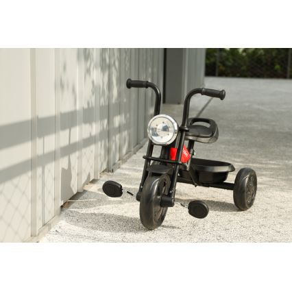 QPlay - Dječji tricikl TRIDURO crna/crvena