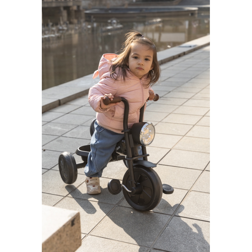 QPlay - Dječji tricikl TRIDURO crna/crvena