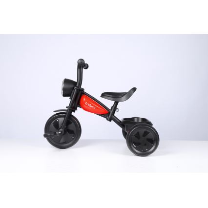QPlay - Dječji tricikl TRIDURO crna/crvena