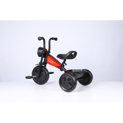 QPlay - Dječji tricikl TRIDURO crna/crvena