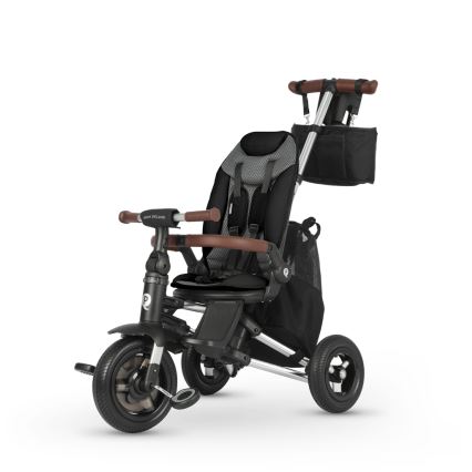 QPlay - Dječja trokolica 5u1 NOVA DELUXE crna