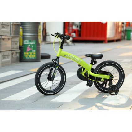 QPlay - Dječji bicikl 14" MINIBY 3u1 zelena
