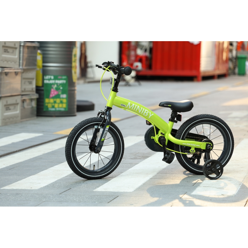 QPlay - Dječji bicikl 14" MINIBY 3u1 zelena
