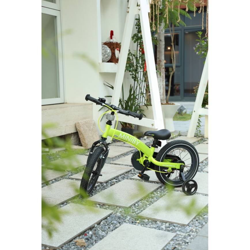 QPlay - Dječji bicikl 14" MINIBY 3u1 zelena