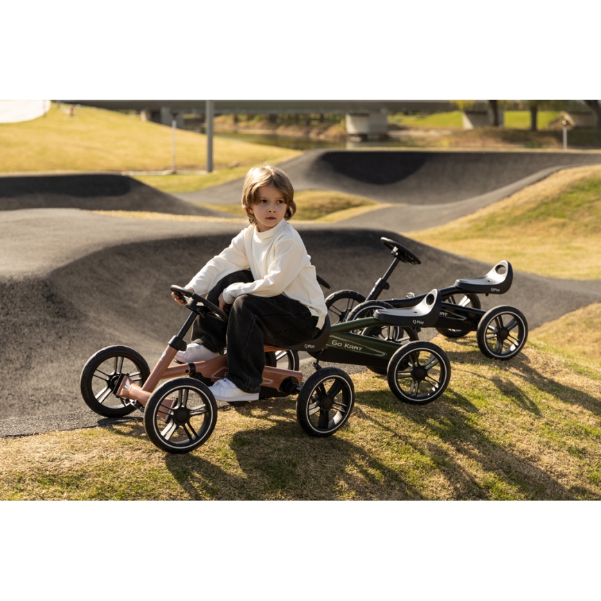 QPlay - Dječji četverocikl GO KART crni