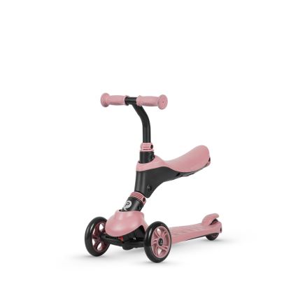 QPlay - Dječji romobil 4u1 SEMA ružičasti