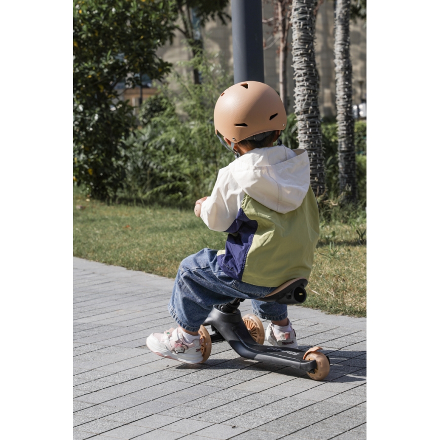 QPlay - Dječji romobil 5u1 SEMA bež boje