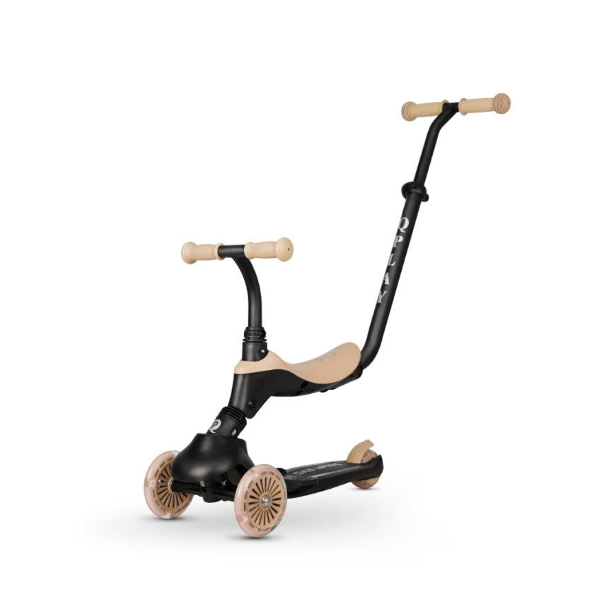 QPlay - Dječji romobil 5u1 SEMA bež boje