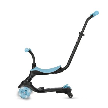 QPlay - Dječji romobil s LED kotačima 5u1 SEMA EVO plavi