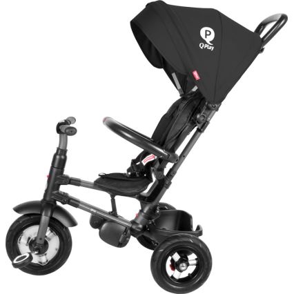 QPlay - Dječji tricikl 3u1 RITO AIR crna