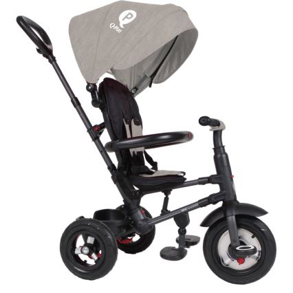 QPlay - Dječji tricikl 3u1 RITO AIR siva