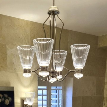 Quintiesse - LED kupaonski luster na šipci KAYVA LED/24W/230V IP44 sjajni krom