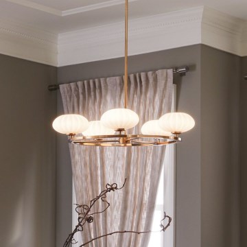 Quintiesse - LED kupaonski luster na šipci PIM 5xG9/3W/230V Ø 71,1 cm IP44 zlatna