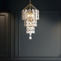 Quintiesse - Luster na lancu MERIDIAN 9xE14/40W/230V promjer 57,2 cm zlatni