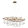 Quintiesse - Luster na sajli LAGUNA 8xE14/40W/230V promjer 106,7 cm zlatni