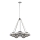 Quintiesse - Luster na šipci HARPER 5xE14/60W/230V Ø 77,5 cm sjajni krom/zadimljeno staklo